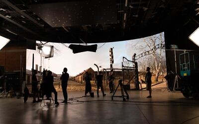 The digital film set of Auschwitz-Birkenau, called 'Picture from Auschwitz,' was created by ATM Virtual Studio and the Auschwitz-Birkenau Memorial Museum in 2025. (Courtesy)