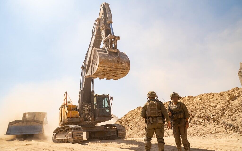 IDF troops operate in the Gaza Strip in an image released by the military on August 12, 2025. (IDF)