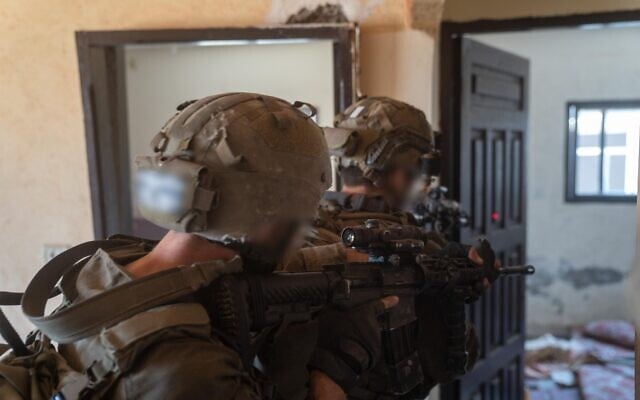 Israeli soldiers are seen operating in Gaza in this handout photo cleared for publication on August 6, 2025. (IDF)