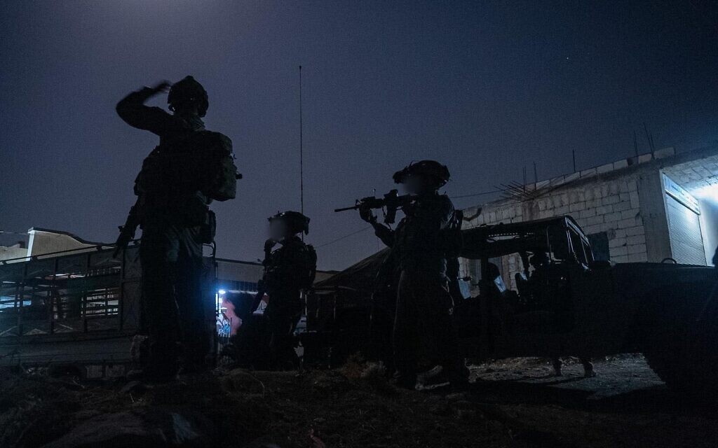 IDF troops operate in southern Syria in a handout photo cleared for publication on August 11, 2025. (Israel Defense Forces)