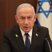 Prime Minister Benjamin Netanyahu speaks at the weekly cabinet meeting on August 17, 2025. (Screenshot/GPO)