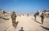 Israeli troops operate in the Gaza Strip, as seen in a photo released by the military August 7, 2025. (Israel Defense Forces)