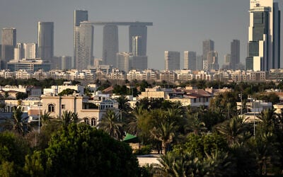 This picture shows a view of the Abu Dhabi skyline on May 14, 2025. (FADEL SENNA / AFP) This picture shows a view of the Abu Dhabi skyline on May 14, 2025. (FADEL SENNA / AFP)