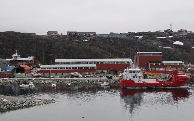 The port is pictured in Nuuk, Greenland, on June 15, 2025 (Ludovic MARIN / AFP)