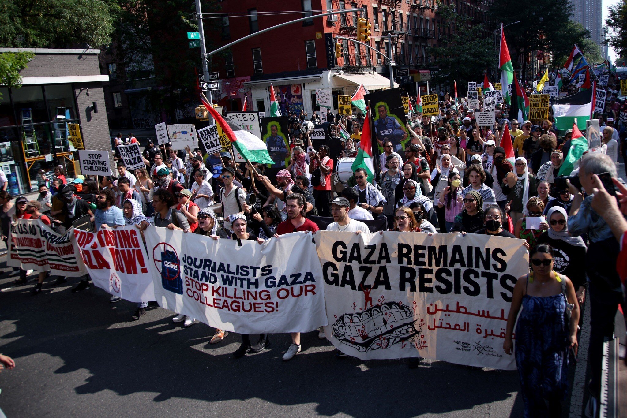 ‘They’re in Wall Street, they’re in the White House’: Thousands protest Israel in NYC