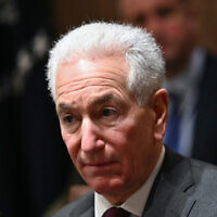 US Ambassador to France Charles Kushner, in the Cabinet Room of the White House, in Washington, DC, on March 25, 2025. (Mandel Ngan/AFP)