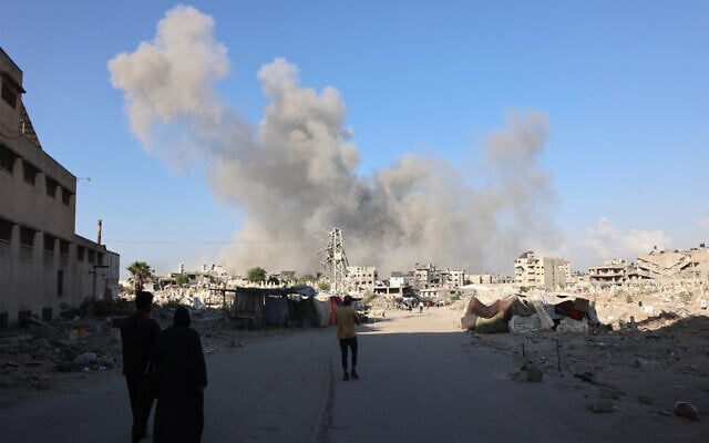 Citizens flee as Palestinians file in a single day IDF shelling of Gaza Town outskirts