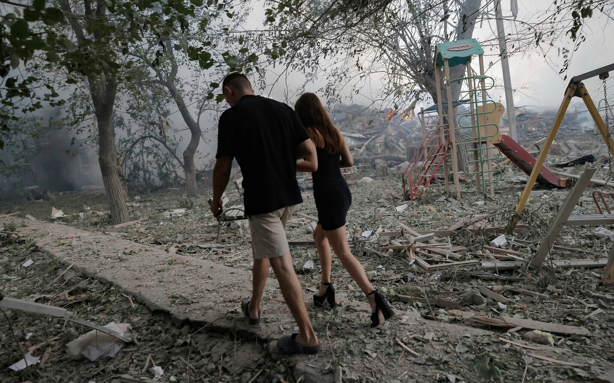 Russian Missile Strikes Kill Dozens, Hit Israeli Official Kyiv Home