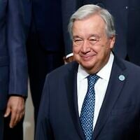UN Secretary-General Antonio Guterres, pictured at the Tokyo International Conference on African Development (TICAD IX) in Yokohama, Japan, on Wednesday, August 20, 2025. (Franck Robichon/Pool Photo via AP)