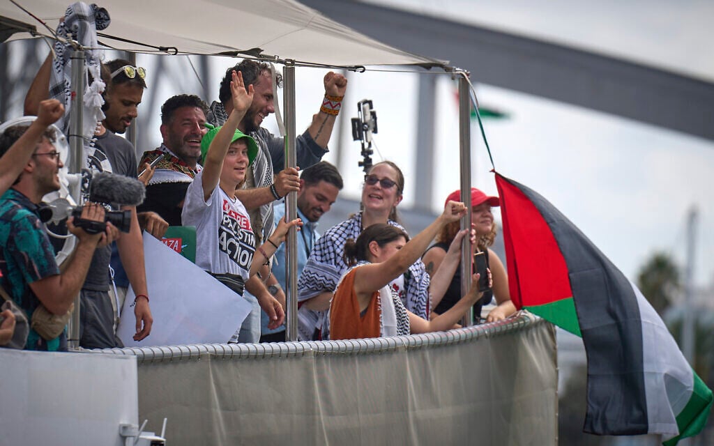 Flotilla departs Barcelona for Gaza in biggest attempt yet to break Israeli blockade