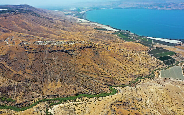 The ancient city remains upon Mt. Sussita overlooking the Sea of Galilee. (Dr. Michael Eisenberg)