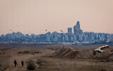 View of Beersheba on January 22, 2022. (Yonatan Sindel/Flash90)