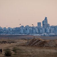 View of Beersheba on January 22, 2022. (Yonatan Sindel/Flash90)