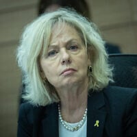 Attorney General Gali Baharav-Miara attends a Constitution, Law and Justice Committee at the Knesset in Jerusalem, on April 27, 2025. (Yonatan Sindel/Flash90)