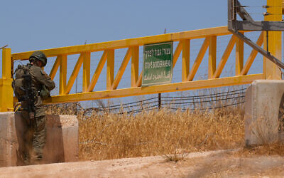 Israeli soldiers seen on the border with Lebanon, northern Israel, July 10, 2025. (Ayal Margolin/Flash90)
