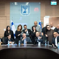 The Knesset Finance Committee meeting  on July 29, 2025. (Chaim Goldberg/FLASH90)