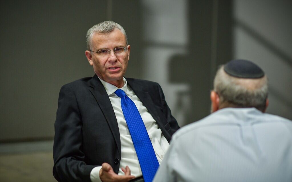 Justice Minister Yariv Levin speaks at the Second Right-Wing Conference in Tel Aviv, July 31, 2025. (Avshalom Sassoni/Flash90)