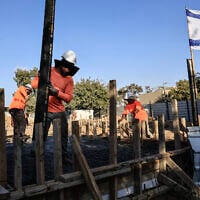A ceremony marks rebuilding in Kibbutz Nir Oz, August 7, 2025, almost two years after the October 7 massacre. (Tsafrir Abayov/FLASH90)