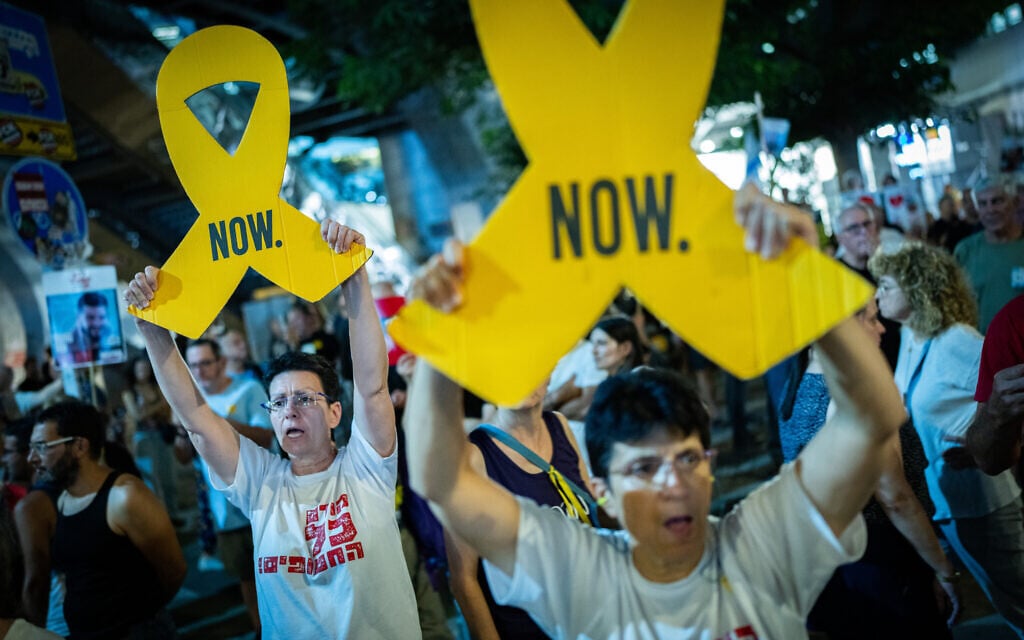 ‘May be the last chance to save lives’: Rallies across Israel demand hostage deal