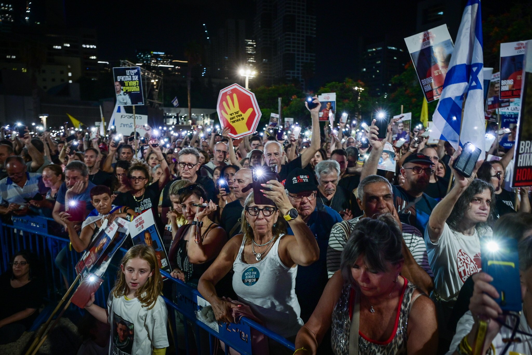 NextImg:Thousands expected at weekly protest; families warn: ‘Military pressure kills hostages’