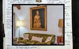 The Dutch Jewish art dealer Jacques Goudstikker kept a record of his holdings in a pocket notebook in the 1930s. Among the paintings he owned when he died was one that has reappeared in a real estate ad in August 2025 in Buenos Aires. (Black book by Marcel Antonisse/AFP via Getty Images via JTA; real estate photograph from Robles Casas & Campas via JTA)