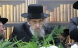Rabbi Dov Lando in Bnei Brak, August 21, 2025. (Sam Sokol/Times of Israel)