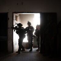 IDF troops operate in the Gaza Strip, in a photo cleared for publication, on August 28, 2025. (Israel Defense Forces)
