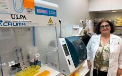 Prof. Idit Maya in her laboratory at Rabin Medical Center. (Courtesy/Howard Blas)