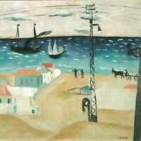 Reuven Rubin's 'Tel Aviv Seashore' hosted at Tel Aviv Museum of Art, August through November 2025 (Courtesy Rubin Museum)