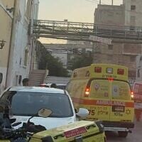 The scene were two girls fell from the roof of an abandoned winery in Rishon Lezion, August 3, 2025. (Magen David Adom)