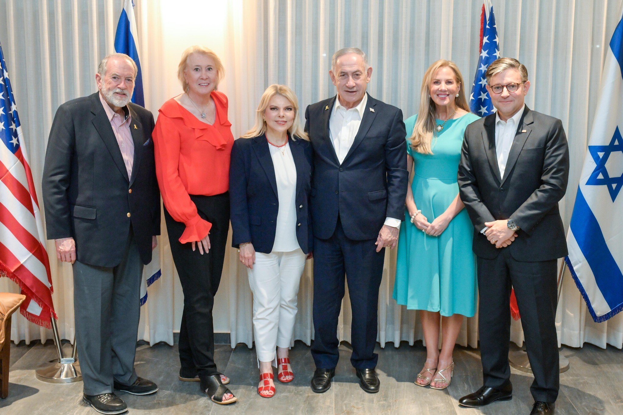 US Speaker Mike Johnson dines with Netanyahu in West Bank settlement of Shiloh