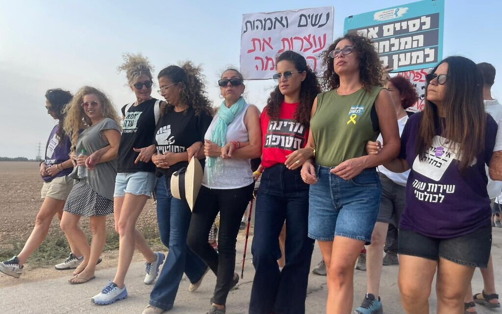 Women set up camp in south to launch mothers’ movement to end Gaza war, free hostages