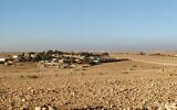 A Bedouin village in the area of Sadeh Barir. (Gil Sofer)