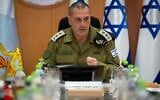 IDF Chief of Staff Lt. Gen. Eyal Zamir speaks during a security assessment on August 7, 2025. (Israel Defense Forces)