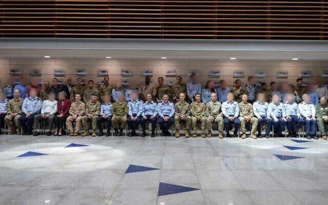 Senior officials from the Israeli and US air forces convene in the annual Air Senior National Representatives forum, in a photo cleared for publication on August 27, 2025. (Israel Defense Forces)