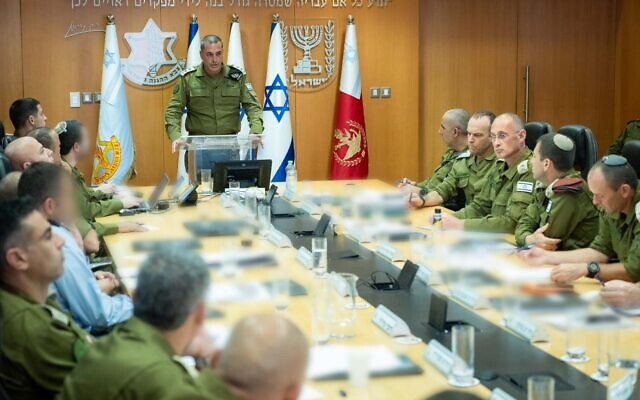 IDF Chief of Staff Lt. Gen. Eyal Zamir holds a situational assessment following the IDF's attack on Houthi leadership and the recovery of two hostages' remains from Gaza, August 29, 2025. (Israel Defense Forces) IDF Chief of Staff Lt. Gen. Eyal Zamir holds a situational assessment following the IDF's attack on Houthi leadership and the recovery of two hostages' remains from Gaza, August 29, 2025. (Israel Defense Forces)