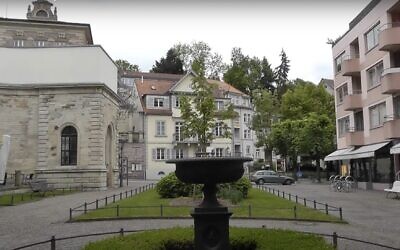 Screen capture from video of Willy-Brandt-Platz in the German town of Baden-Baden, seen in 2013. (YouTube: Used in accordance with Clause 27a of the Copyright Law)