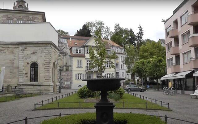 Screen capture from video of Willy-Brandt-Platz in the German town of Baden-Baden, seen in 2013. (YouTube: Used in accordance with Clause 27a of the Copyright Law) Screen capture from video of Willy-Brandt-Platz in the German town of Baden-Baden, seen in 2013. (YouTube: Used in accordance with Clause 27a of the Copyright Law)