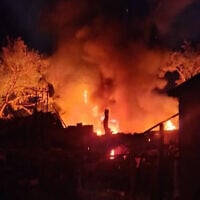 A Russian drone strike on the Nachlas Eliezer Synagogue in the Peresyp district of Odesa, Ukraine, on August 4, 2025, caused significant damage to the building. (Rabbi Pinchas Goldschmidt/X)