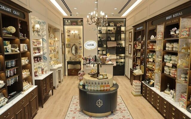 Sabon skincare and homestyle shop in Israel. (Courtesy) Sabon skincare and homestyle shop in Israel. (Courtesy)