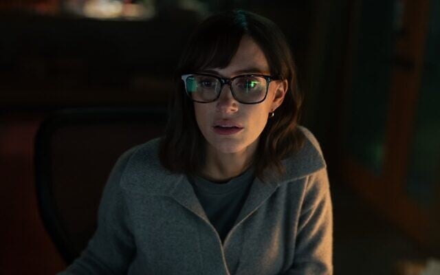 Jessica Chastain in 'The Savant.' (Courtesy of Apple TV+ via JTA)