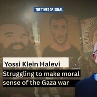 Yossi Klein Halevi (courtesy) / People take part in a protest demanding the immediate release of all hostages held by Hamas and calling for the end of the war in the Gaza Strip, in Jerusalem, September 3, 2025. (AP Photo/Leo Correa)