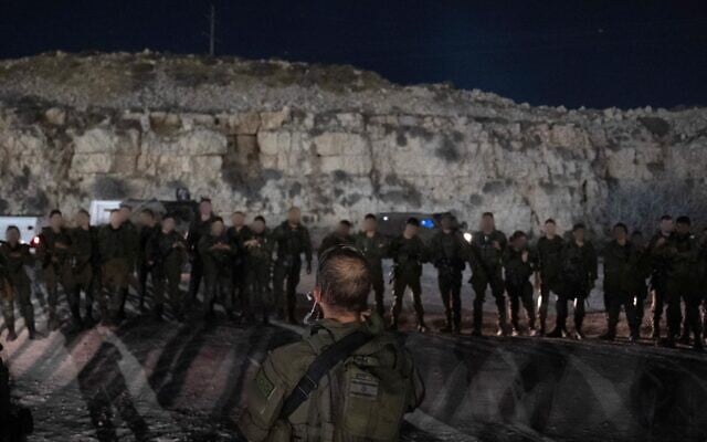 IDF troops prepare for counterterrorism operations in the West Bank, in a photo cleared for publication on September 5, 2025. (Israel Defense Forces)