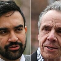 New York City mayoral candidate and democratic State Representative Zohran Mamdani (L) in New York City on April 16, 2025 and New York City mayoral candidate Andrew Cuomo (R) in New York City on April 13, 2025 (ANGELA WEISS and CHARLY TRIBALLEAU / AFP)