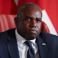Britain's then-Foreign Secretary David Lammy meets with US Vice President JD Vance (not in picture) at Chevening House, in Chevening, southeast England, on August 8, 2025. (Suzanne Plunkett / POOL / AFP)