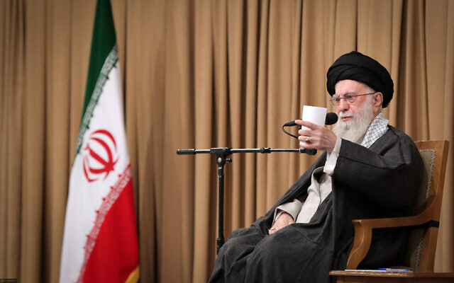 Iran's Supreme Leader Ayatollah Ali Khamenei shows him speaking during a meeting with the cabinet members in Tehran, on September 7, 2025. (KHAMENEI.IR / AFP) Iran's Supreme Leader Ayatollah Ali Khamenei shows him speaking during a meeting with the cabinet members in Tehran, on September 7, 2025. (KHAMENEI.IR / AFP)