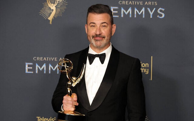 Jimmy Kimmel attends the 2025 Creative Arts Emmy Awards at Peacock Theater on September 7, 2025 in Los Angeles. (Kevin Winter/Getty Images North America/AFP) Jimmy Kimmel attends the 2025 Creative Arts Emmy Awards at Peacock Theater on September 7, 2025 in Los Angeles. (Kevin Winter/Getty Images North America/AFP)