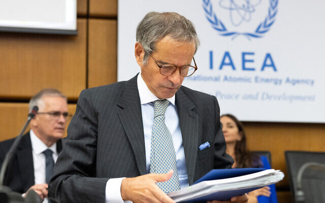 IAEA chief Rafael Grossi attends the UN nuclear watchdog's Board of Governors meeting at its headquarters in Vienna, Austria, on September 8, 2025. (Joe Klamar / AFP) IAEA chief Rafael Grossi attends the UN nuclear watchdog's Board of Governors meeting at its headquarters in Vienna, Austria, on September 8, 2025. (Joe Klamar / AFP)