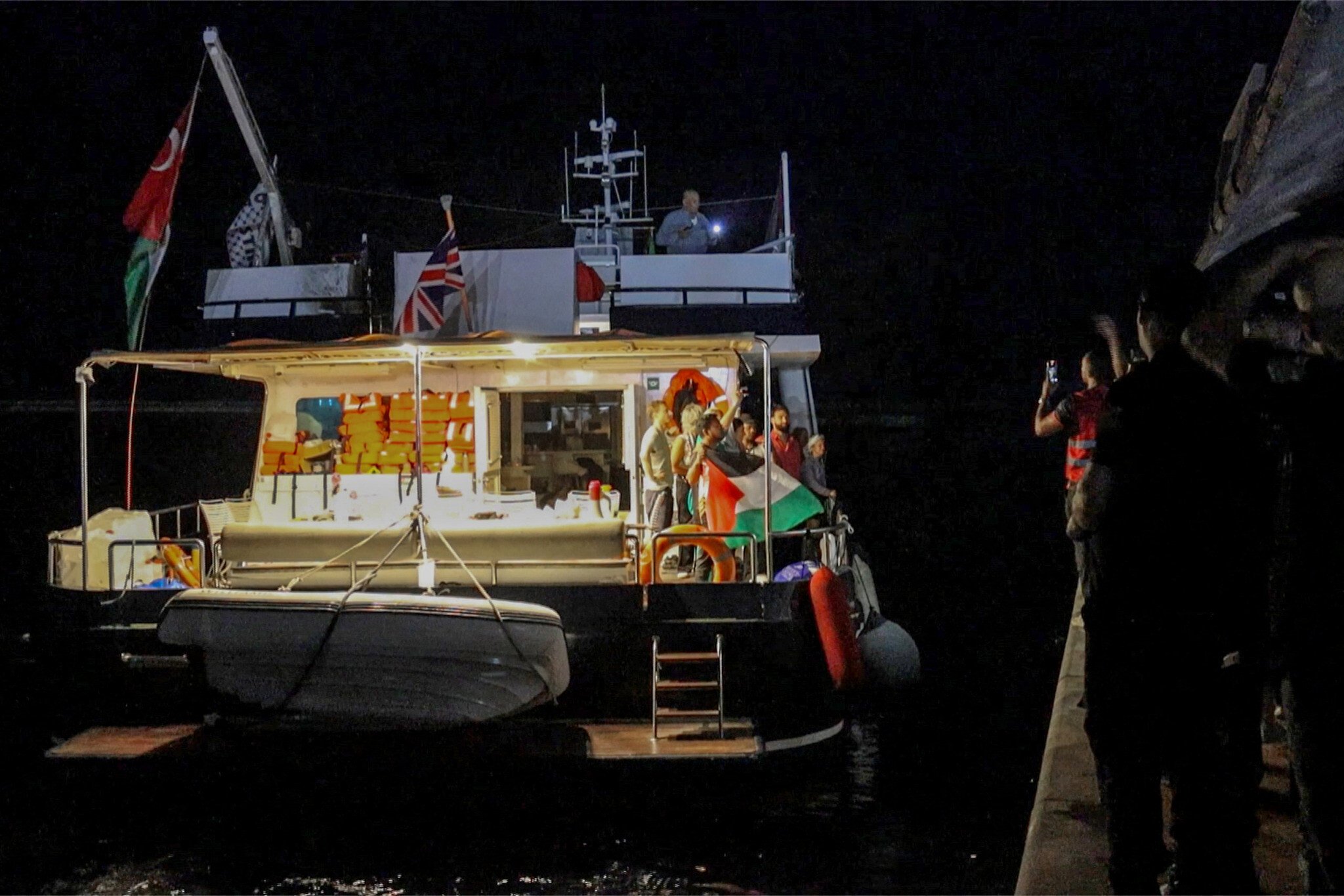 Activists say Gaza aid flotilla attacked by ‘multiple drones’ near Greece