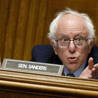 US Senator Bernie Sander speaks during a hearing with the Senate Committee on Health, Education, Labor, and Pensions in the Dirksen Senate Office Building on September 17, 2025, in Washington. (Kevin Dietsch/Getty Images/AFP)